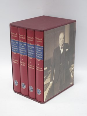 Lot 1456 - Folio Society, Winston Churchill, 4 vols. A...