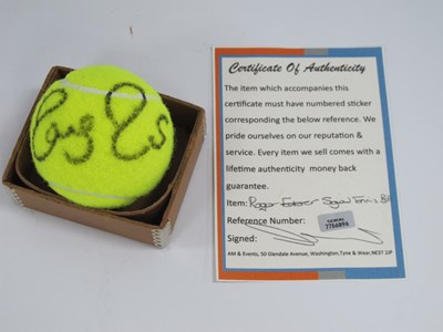 Lot 660 - Tennis - Roger Federer autographed Slazenger...