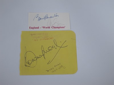 Lot 583 - Autographs, Bobby Moore, ink pen signed on...