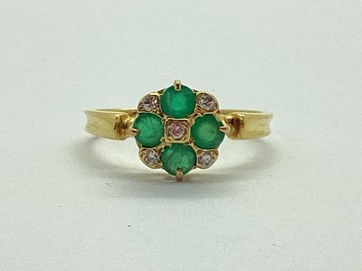 Lot 39 - An 18ct Gold Diamond and Stone Set Abstract...