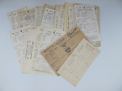 Lot 382 - Cricket - England Match Score Cards v. West...