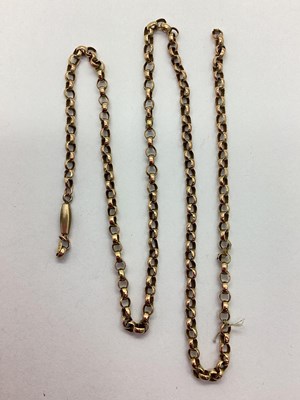 Lot 121 - An Antique Style Belcher Link Chain, (damages),...