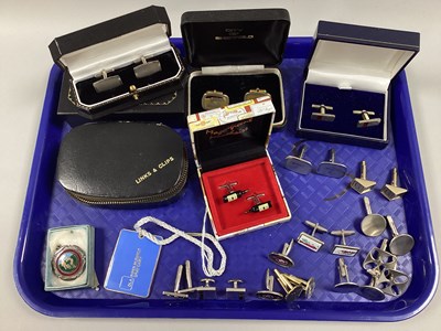 Lot 233 - A Collection of Assorted Cufflinks, together...