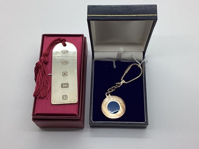Lot 8 - A Modern Hallmarked Silver Bookmark, one side...