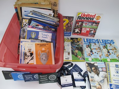 Lot 719 - Leeds United Programmes 1966 and Later,...