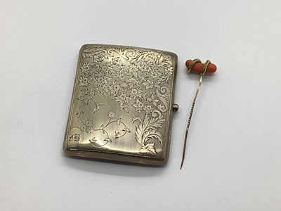 Lot 16 - A Victorian Hallmarked Silver Cigarette Case,...