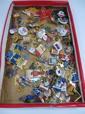 Lot 597 - Olympic Games Pin Badges, multiple teams,...