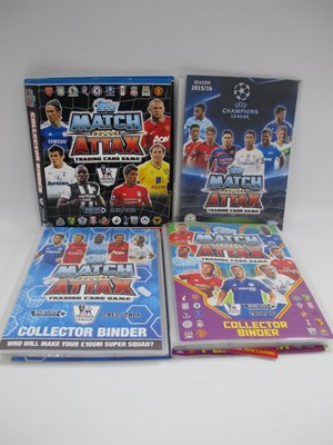 Lot 668 - Four Topps Match Attax Football Card Binders...