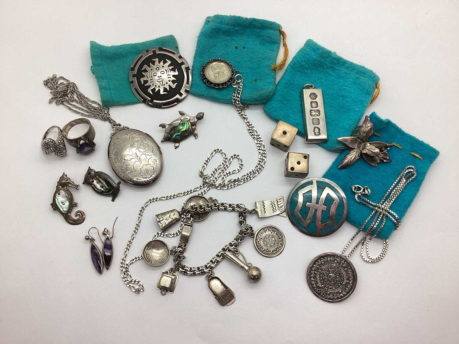Lot 124 - A Collection of Assorted “925” Siver and Other...