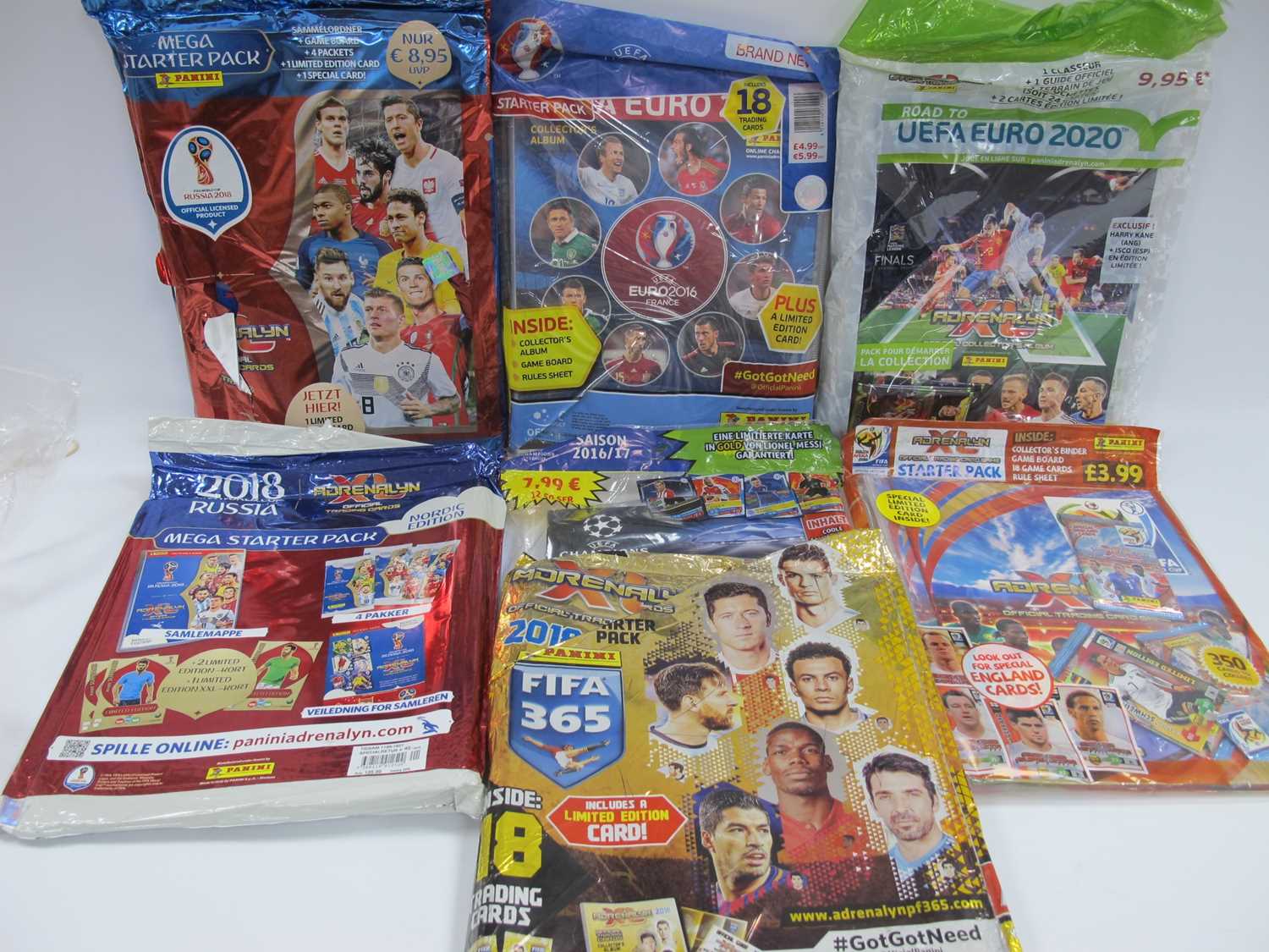 Lot 662 - Euro/World Cup/Champions League Starter Packs,...