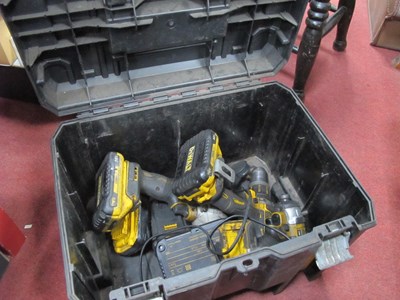 Lot 1111 - Dewalt Tools - T-Stack case with DCF 889, DCD...