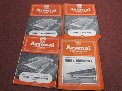 Lot 479 - Arsenal 1953-4 & 54-5 Home Programmes,...