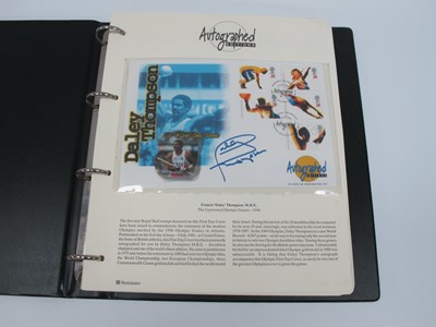 Lot 411 - Olympic Games Folder, including autographed...