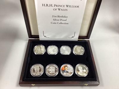 Lot 60 - Fourteen Silver Proof Coins, including eight...