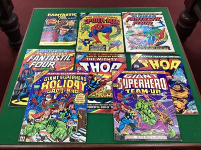 Lot 727 - Seven Marvel Treasury Edition Comics....
