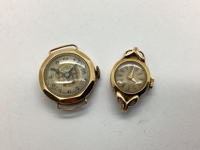 Lot 261 - Tudor Royal; A 9ct Gold Cased Wristwatch Head,...