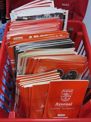 Lot 484 - Arsenal Home Programmes 1972-83, large...