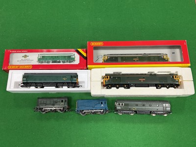 Lot 531 - Five 00 diesel locomotives: a boxed Hornby...