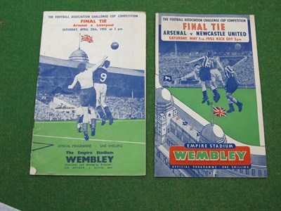 Lot 646 - Arsenal F.A Cup Final Programmes, 1950 v....