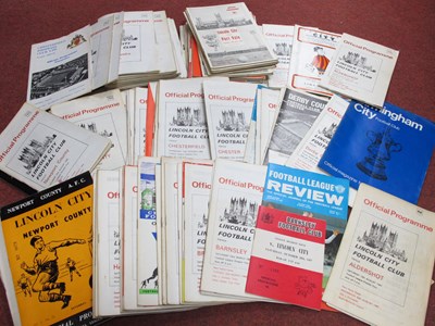Lot 340 - Lincoln City Programmes 1966-70, including v....