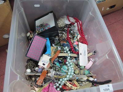 Lot 1094 - A Mixed Lot of Assorted Costume Jewellery,...