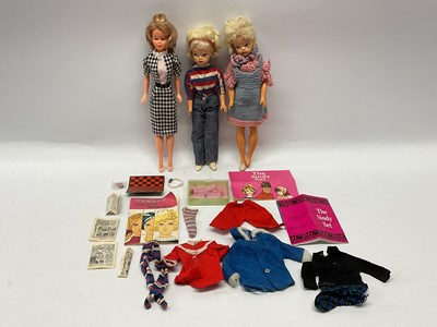 Lot 857 - Dolls: Two Pedigree circa 1960s Sindy dolls,...