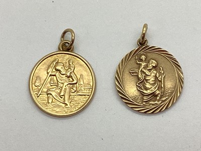 Lot 86 - A Dainty 9ct Gold St. Christopher Pendant, of...