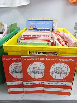 Lot 351 - Lincoln City Programmes 1970-82, incl 70-1 v....
