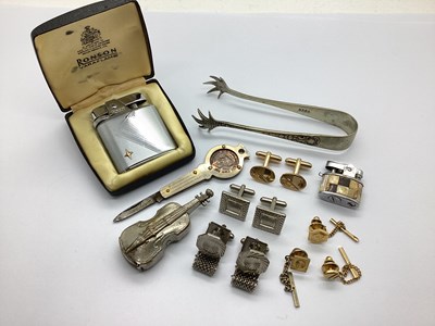 Lot 247 - A Novelty Violin Vesta, with hinged bottom,...