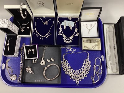 Lot 231 - A Collection of Diamanté Costume Jewellery,...