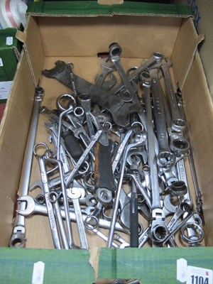 Lot 1104 - A Selection of Mechanics, Spanners, large...