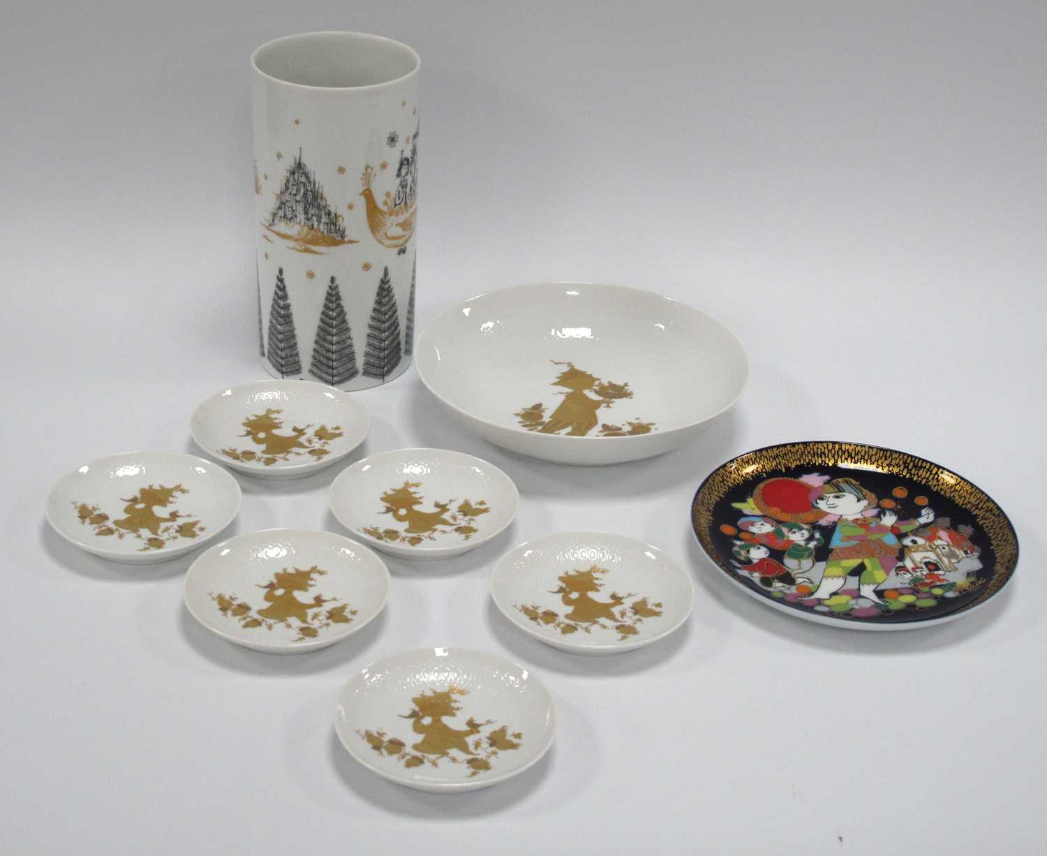 Lot 1206 - Rosenthal Studio Line Cylindrical Vase, Bjorn...