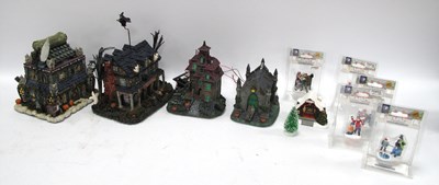Lot 1359 - Five Hawthorne Village models with a Halloween...