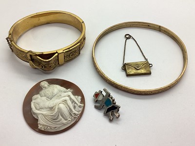 Lot 175 - A Decorative Vintage Gold Filled Hinged Buckle...