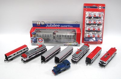 Lot 1365 - A small quantity of toy trains. Including a...