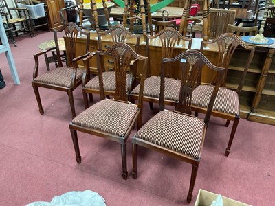 Lot 1574 - Set of Six (4 Single 2 Carver) Mahogany Dining...