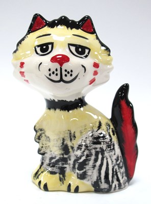 Lot 1174 - Lorna Bailey Shaggy the Cat, 13cm tall.