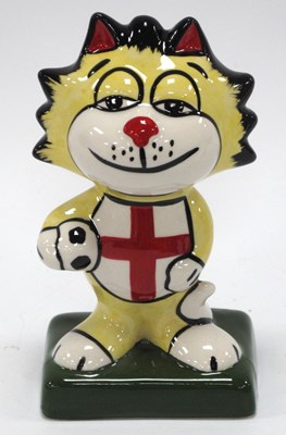 Lot 1249 - Lorna Bailey Come On England The Cat, 13.5cm...