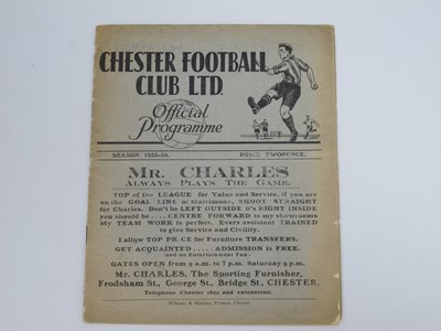 Lot 839 - 1934 Chester v. Stalybridge Celtic Programme,...