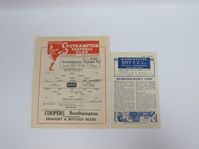 Lot 837 - 1945-6 Manchester City v. Huddersfield, Four...