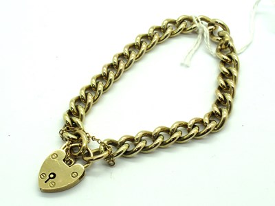 Lot 140 - A 9ct Gold Solid Curb Link Bracelet, to 9ct...