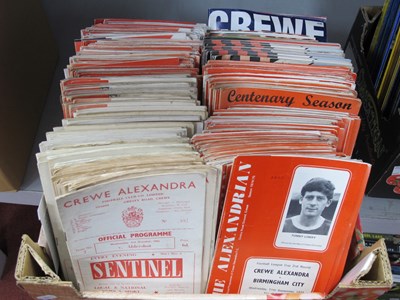 Lot 475 - Crewe Alexandra Home Programmes 1962-2002,...