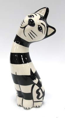 Lot 1175 - Lorna Bailey Humbug The Cat, 17cm tall.