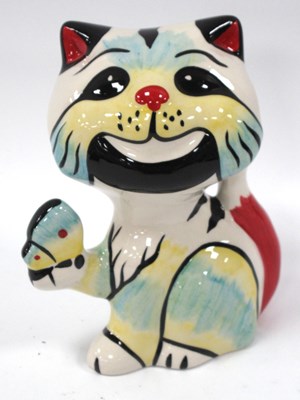 Lot 1269 - Lorna Bailey Butterfly The Cat, 13cm tall.