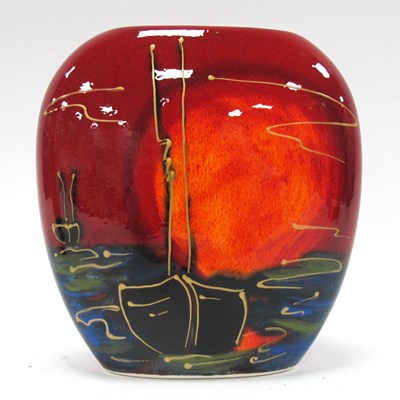 Lot 1160 - Anita Harris Eventide Purse Vase 12cm high,...