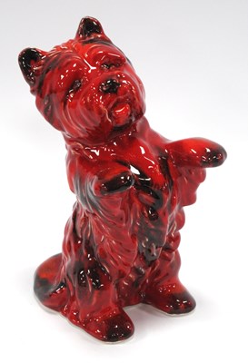 Lot 1223 - Anita Harris Cute Flambe Model of a Begging...
