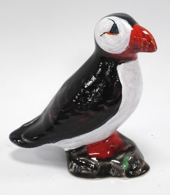 Lot 1262 - Anita Harris Model of a Puffin Reactive Glaze...