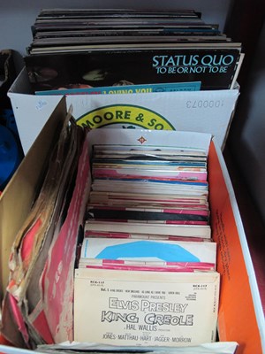 Lot 1049 - Records - Elvis Presley 78rpm (10), LPs (2),...
