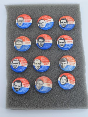 Lot 570 - A & B.C Football Pin Badges, set of twelve -...