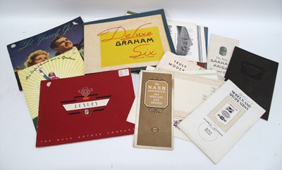 Lot 1397 - Motoring - Nash 1930s Luxury Car Brochures....